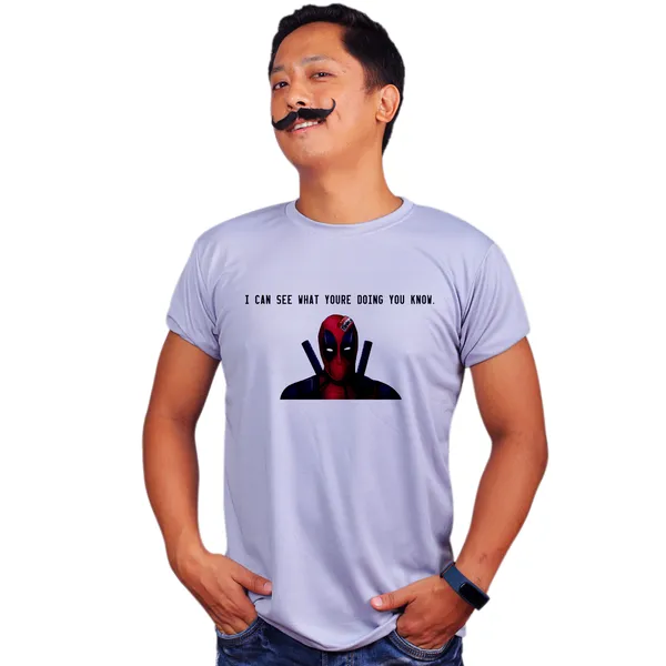 Grey_Deadpool_Hello_Francis_Quick-Dri_T-Shirt_For_Men