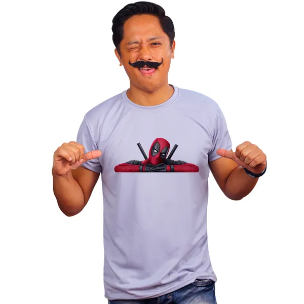Grey_Deadpool_Puppy_Face_Quick-Dri_T-Shirt_For_Men