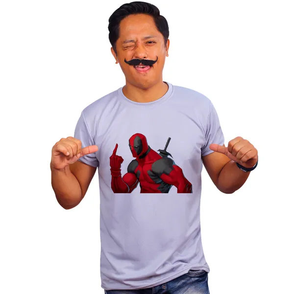 Grey_Deadpool_Says_F_U_Quick-Dri_T-Shirt_For_Men