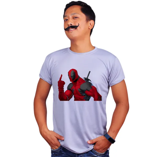 Grey_Deadpool_Says_F_U_Quick-Dri_T-Shirt_For_Men
