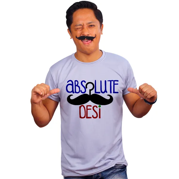 Grey_Absolute_Desi_160_GSM_Quick-Dri_T-Shirt_For_Men