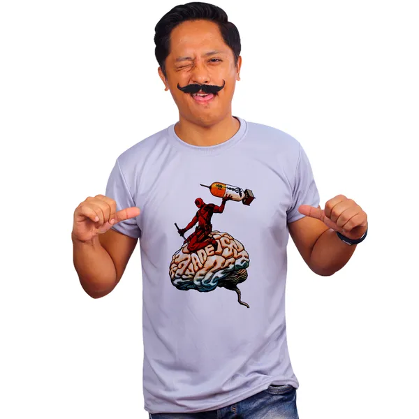 Grey_Deadpool_Wade_Wilson_Quick-Dri_T-Shirt_For_Men