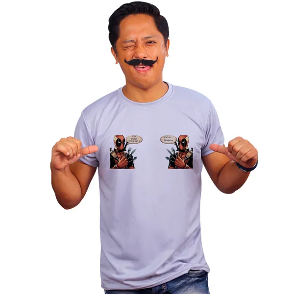 Grey_Deadpool_Wolverine_Spoof_Quick-Dri_T-Shirt_For_Men