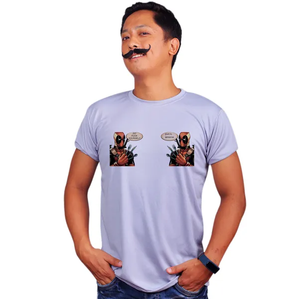 Grey_Deadpool_Wolverine_Spoof_Quick-Dri_T-Shirt_For_Men