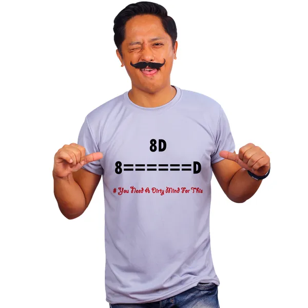 Grey_Dirty_Typo_Quick-Dri_T-Shirt_For_Men
