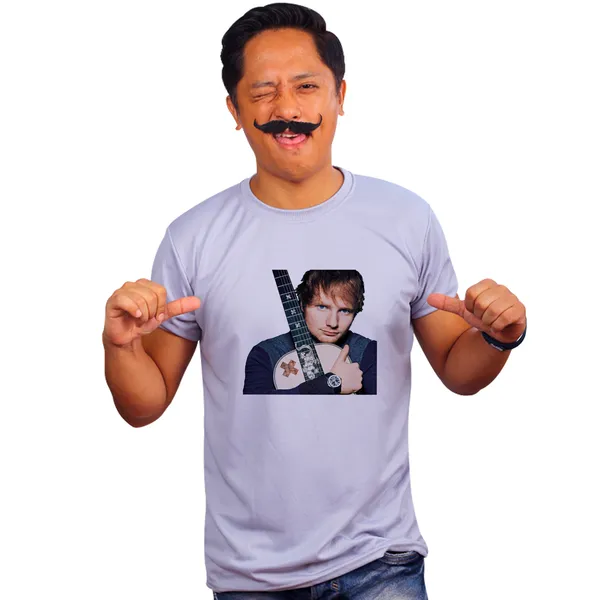 Grey_Ed_Sheeran_Guitar_Quick-Dri_T-Shirt_For_Men