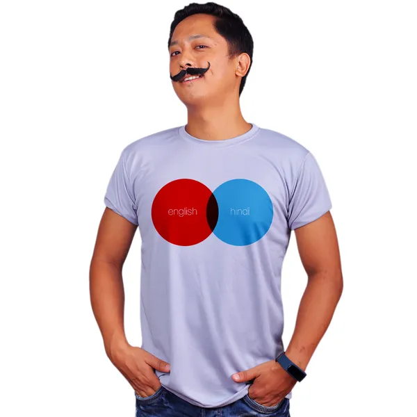 Grey_English_Hindi_Quick-Dri_T-Shirt_For_Men
