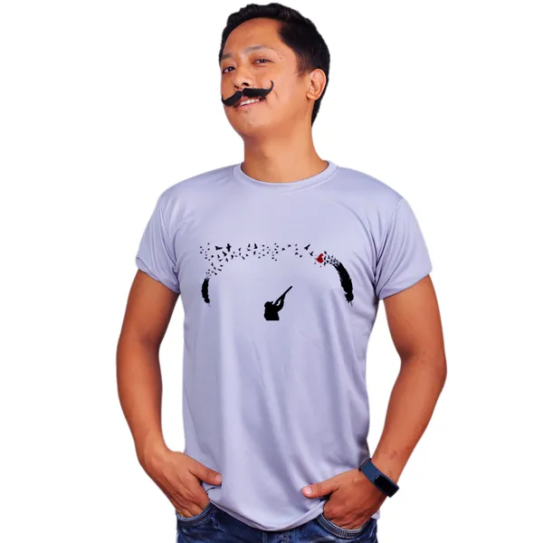 Grey_Feather_Hunt_Quick-Dri_T-Shirt_For_Men