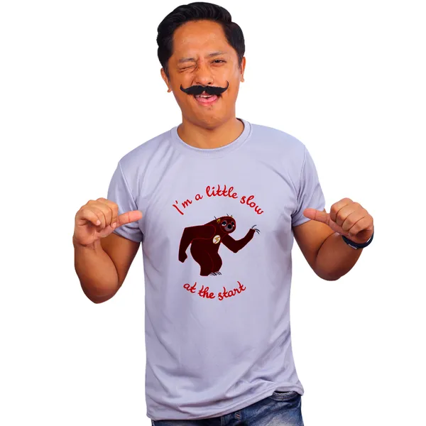 Grey_Flash_Zootopia_Im_Alittle_Slow_At_The_Start_Quick-Dri_T-Shirt_For_Men