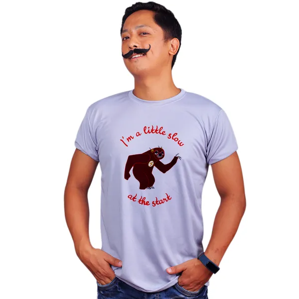 Grey_Flash_Zootopia_Im_Alittle_Slow_At_The_Start_Quick-Dri_T-Shirt_For_Men