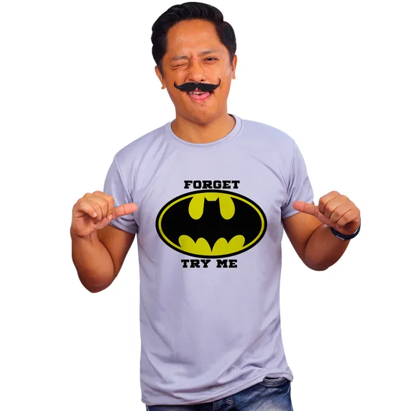 Grey_Forget_Batman_Try_Me_Quick-Dri_T-Shirt_For_Men