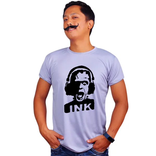 Grey_Frankie_Music_Quick-Dri_T-Shirt_For_Men