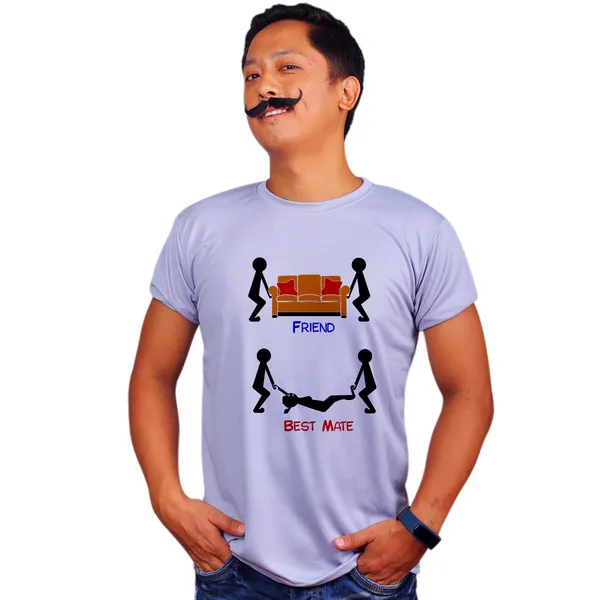 Grey_Friend_Vs_Best_Friend_Quick-Dri_T-Shirt_For_Men