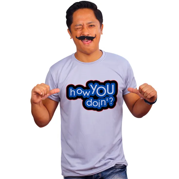 Grey_Friends_Joey_How_You_Doin_Blue_And_Typo_Quick-Dri_T-Shirt_For_Men