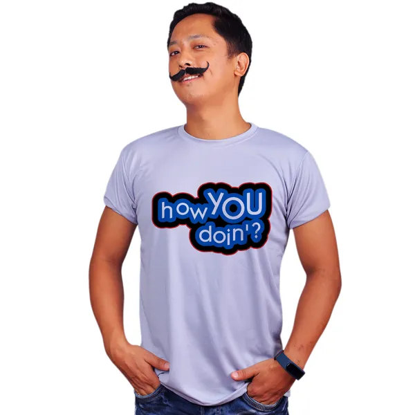 Grey_Friends_Joey_How_You_Doin_Blue_And_Typo_Quick-Dri_T-Shirt_For_Men