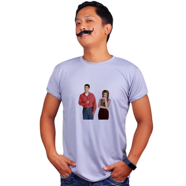 Grey_Friends_Ross_And_Rachel_Pointing_Quick-Dri_T-Shirt_For_Men