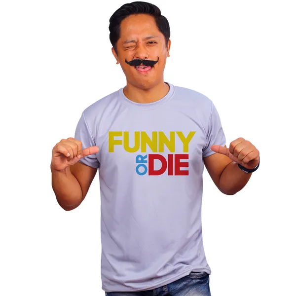 Grey_Funny_Or_Die_160_GSM_Quick-Dri_T-Shirt_For_Men