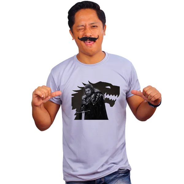 Grey_Game_Of_Thrnes_Eddard_Stark_Wolf_Art_Quick-Dri_T-Shirt_For_Men