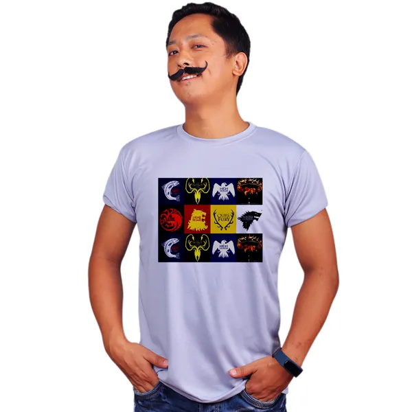 Grey_Game_Of_Thrones_Clan_Logo_Quick-Dri_T-Shirt_For_Men