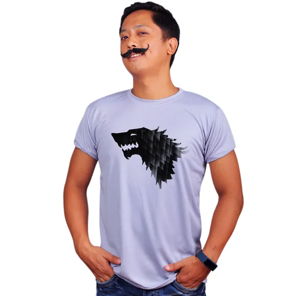 Grey_Game_Of_Thrones_House_Stark_Geometric_Logo_Quick-Dri_T-Shirt_For_Men
