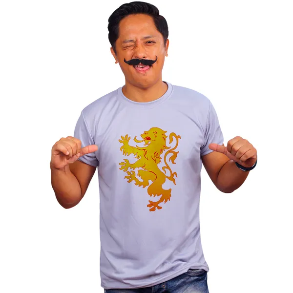 Grey_Game_Of_Thrones_Lannister_Lion_Red_160_GSM_Quick-Dri_T-Shirt_For_Men