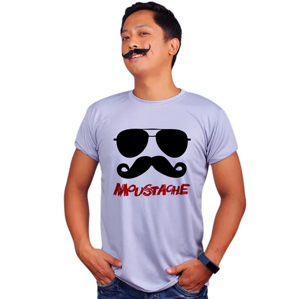 Grey_Avaiator_Moustache_160_GSM_Quick-Dri_T-Shirt_For_Men