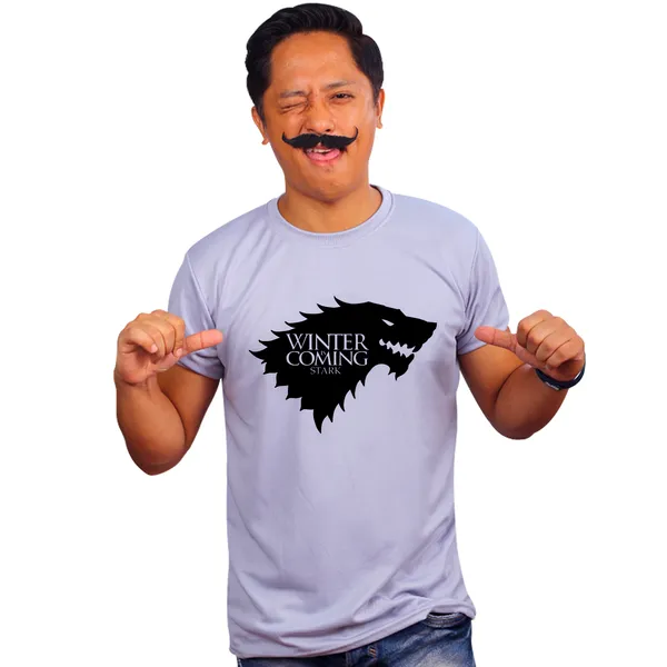 Grey_Game_Of_Thrones_Winter_Is_Coming_House_Stark_160_GSM_Quick-Dri_T-Shirt_For_Men