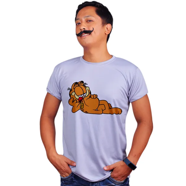 Grey_Garfield_Eating_A_Famous_Mouse_Quick-Dri_T-Shirt_For_Men