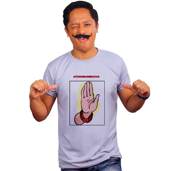 Grey_Ayushmanbhava_Quick-Dri_T-Shirt_For_Men