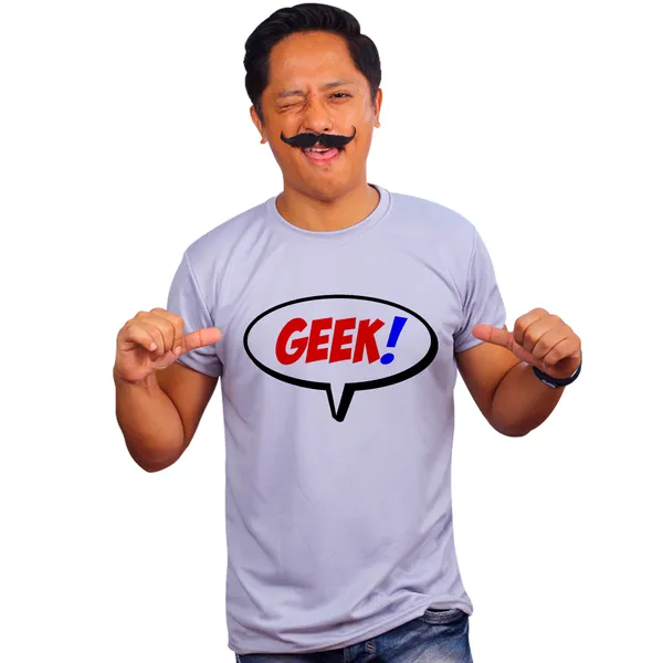 Grey_Geek_Bubble_Red_And_Blue_Quick-Dri_T-Shirt_For_Men