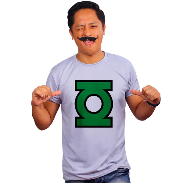 Grey_Green_Lantern_Logo_Quick-Dri_T-Shirt_For_Men