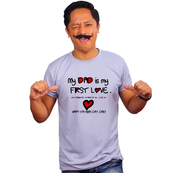 Grey_Happy_Fathers_Day_Dad_160_GSM_Quick-Dri_T-Shirt_For_Men