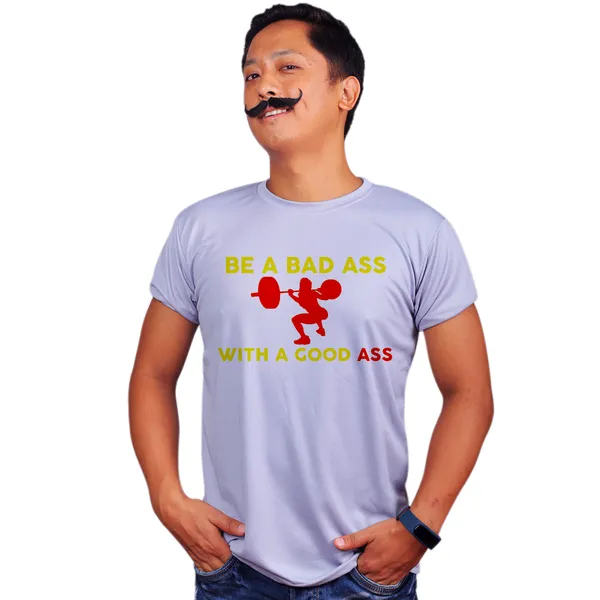 Grey_Bad_Ass_With_Good_Ass_Red_And_Yellow_Quick-Dri_T-Shirt_For_Men