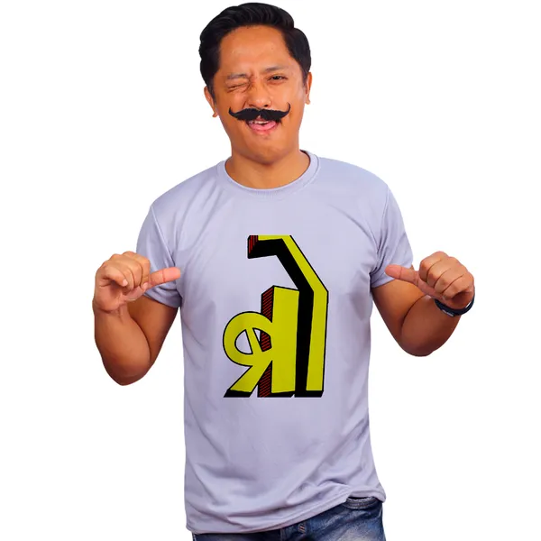 Grey_Hindi_Bro_160_GSM_Quick-Dri_T-Shirt_For_Men