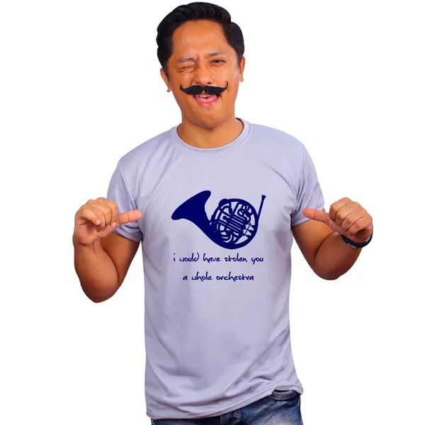 Grey_How_I_Met_Your_Mother_Blue_French_Horn_160_GSM_Quick-Dri_T-Shirt_For_Men