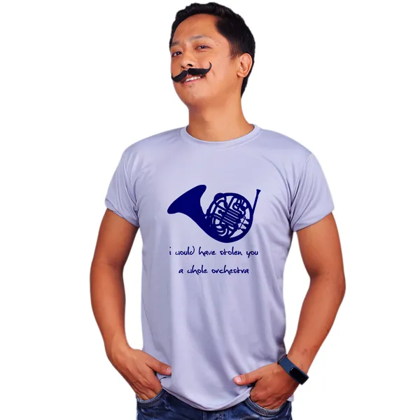 Grey_How_I_Met_Your_Mother_Blue_French_Horn_160_GSM_Quick-Dri_T-Shirt_For_Men