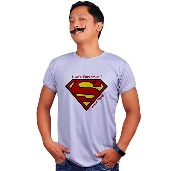 Grey_I_Aint_Superman_Lemme_Sleep_Quick-Dri_T-Shirt_For_Men