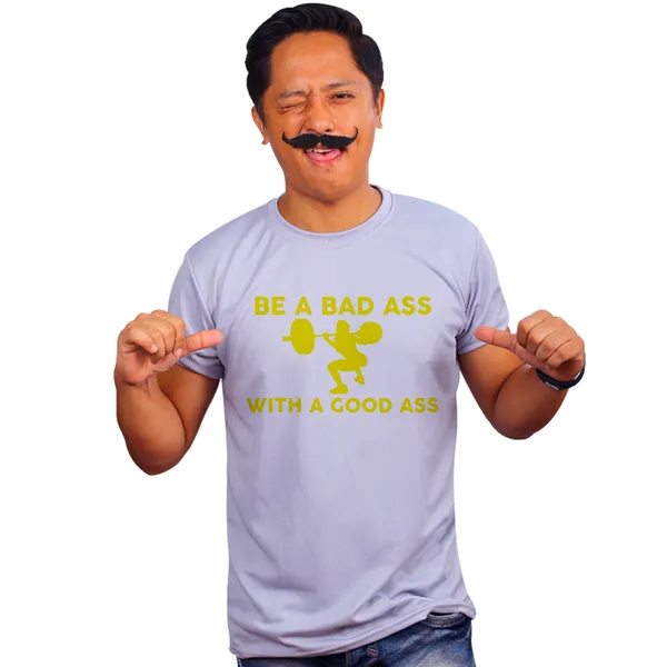 Grey_Bad_Ass_With_Good_Ass_And_Yellow_Quick-Dri_T-Shirt_For_Men