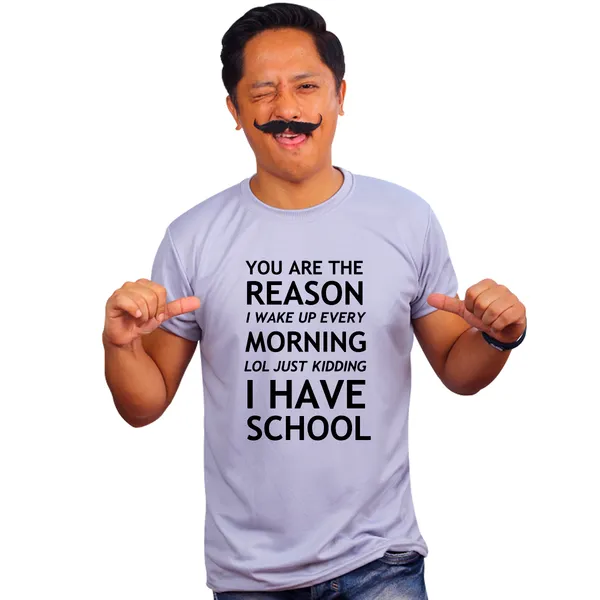Grey_I_Have_School_Quick-Dri_T-Shirt_For_Men