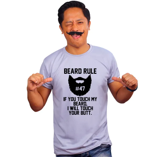Grey_If_You_Touch_My_Beard_I_Will_Touch_Your_Butt_Quick-Dri_T-Shirt_For_Men