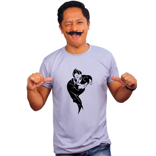 Grey_Joker_And_Harley_Quinn_Kiss_Quick-Dri_T-Shirt_For_Men
