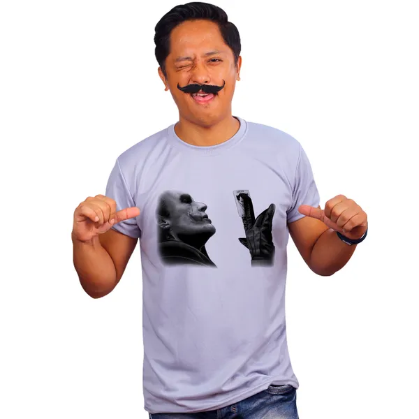 Grey_Joker_Heath_Ledger_Black_And_Card_Artwork_Quick-Dri_T-Shirt_For_Men