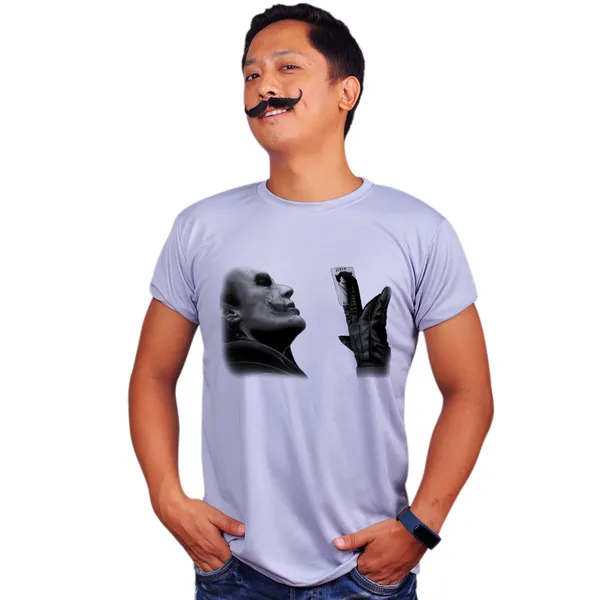 Grey_Joker_Heath_Ledger_Black_And_Card_Artwork_Quick-Dri_T-Shirt_For_Men