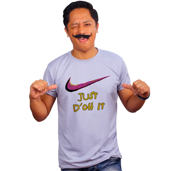 Grey_Just_D'Oh_It_Quick-Dri_T-Shirt_For_Men