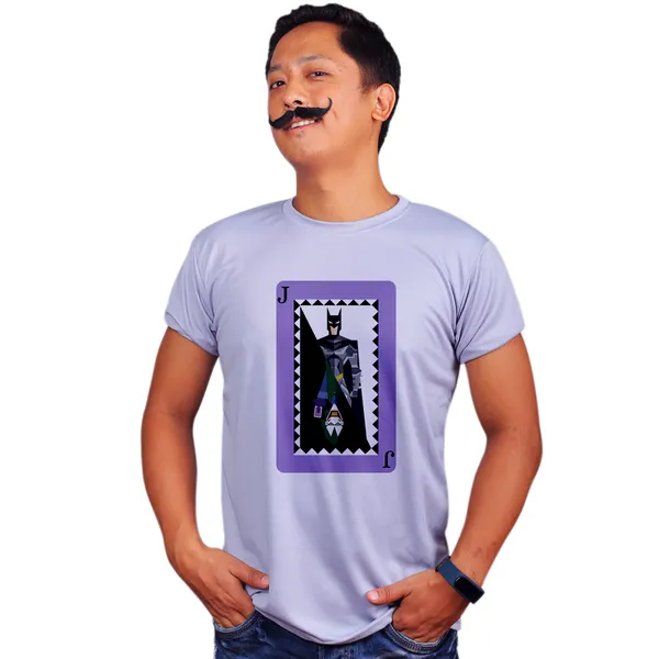 Grey_Batman_And_Joker_Card_Quick-Dri_T-Shirt_For_Men