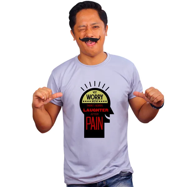 Grey_Laughter_After_Pain_Quick-Dri_T-Shirt_For_Men