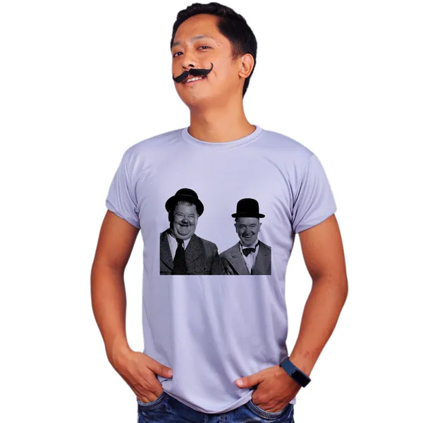 Grey_Laurel_&Amp;_Hardy_Laughing_Quick-Dri_T-Shirt_For_Men