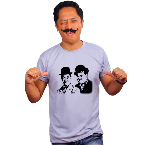 Grey_Laurel_And_Hardy_Vector_Quick-Dri_T-Shirt_For_Men