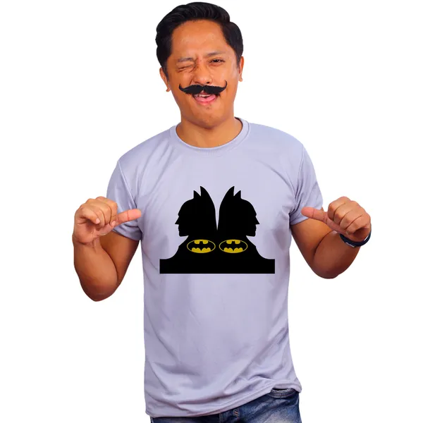 Grey_Batman_In_Classic_Yelloe_And_Black_Quick-Dri_T-Shirt_For_Men