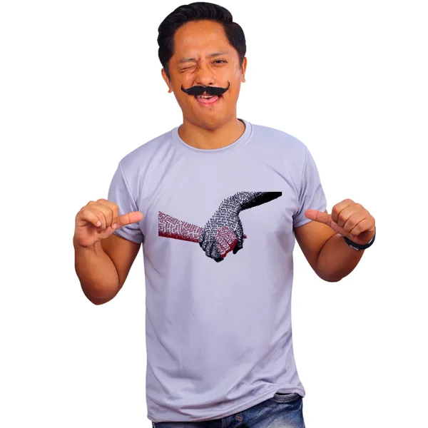 Grey_Love_Typography_Quick-Dri_T-Shirt_For_Men